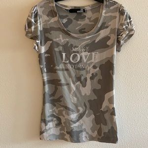 Love Moschino Stretchy Cotton Top. Size 6